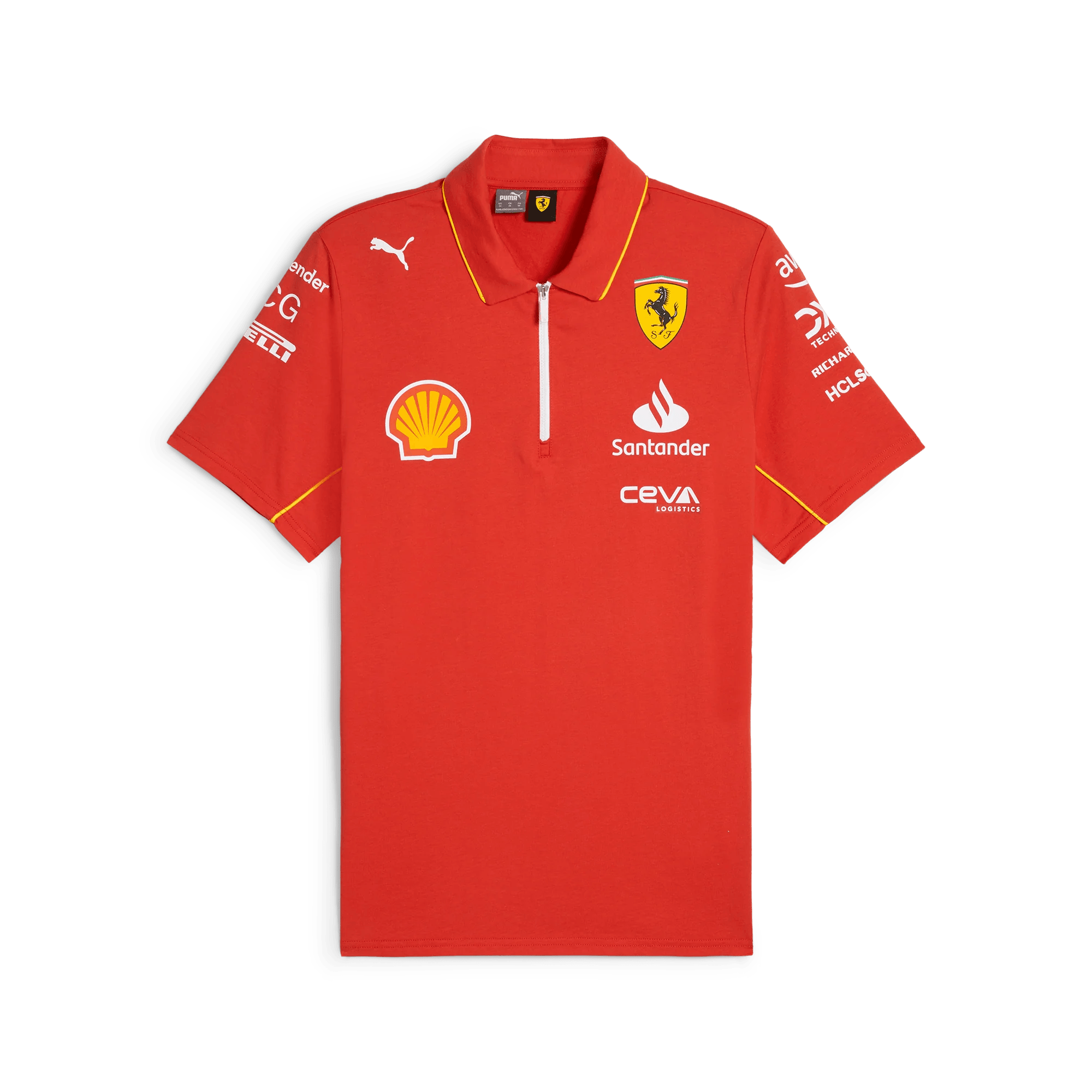 Scuderia Ferrari F1 2024 Men's Team Polo Shirt - Red - RS Apex Motorsports