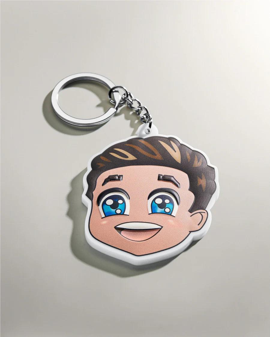 2024 George Russell Caricature Keyring Blue - RS Apex Motorsports